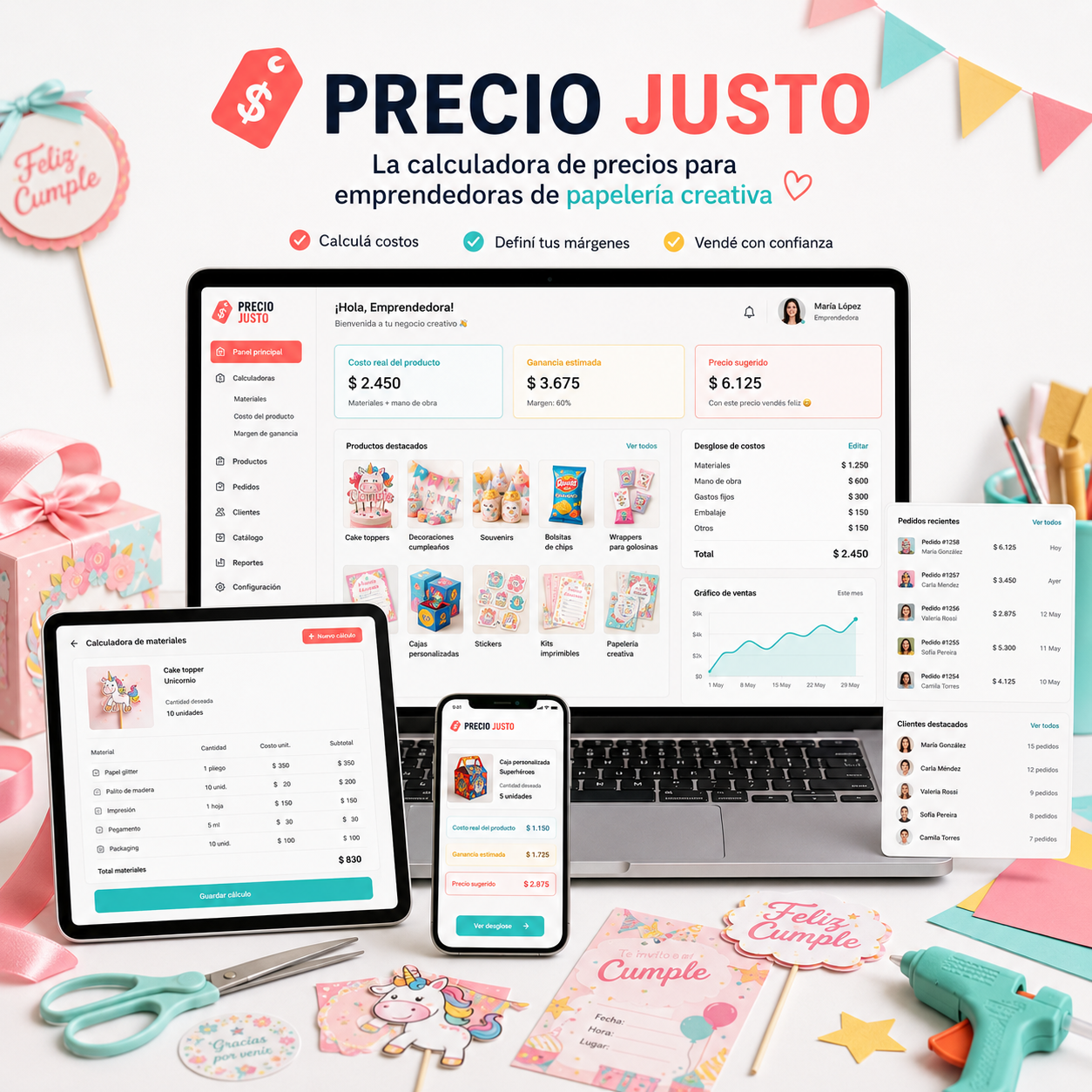 Precio Justo en computadora, tablet y celular